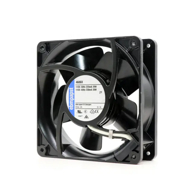サイズ 119 x 119 x 38mm 115 V AC 風量 180m3 / h 3100rpm 4606X ebmpapst 冷却ファン