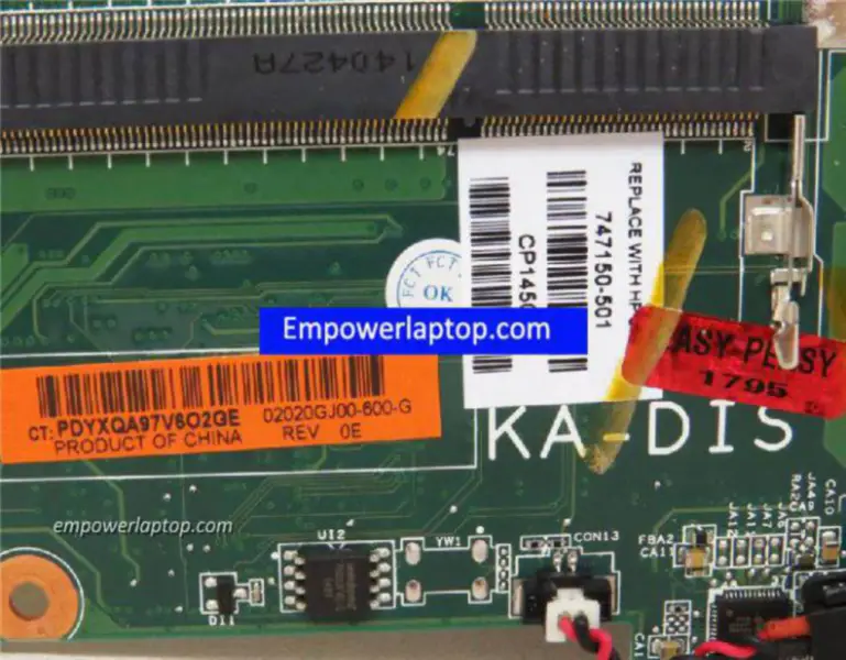 HP 15-D A6-5200 747150-501 マザーボード