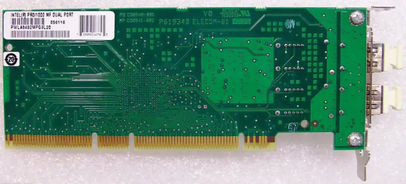 Intel PWLA8492MFG3L20 PRO/1000 MF PCI-X デュアル・ファイバー・アダプタ