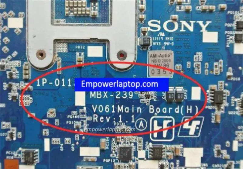 ソニーVPC-CB MBX-239 A1848532A 1P-0113201-8011マザーボード