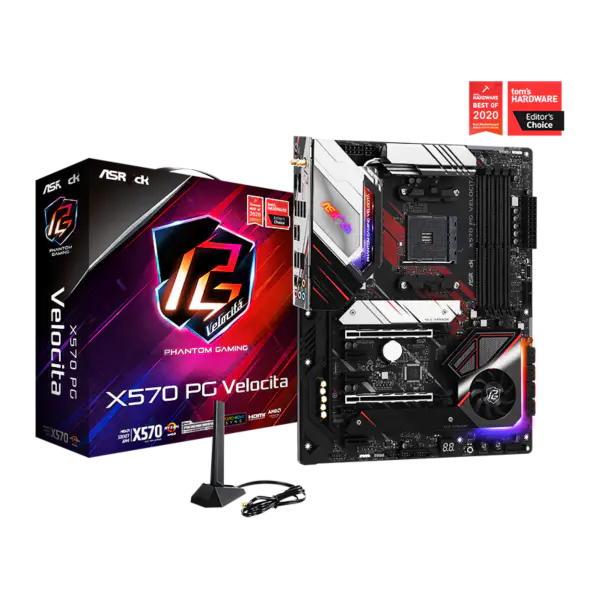 アスロック マザーボード Am4 ソケット 2000 3000 4000 G シリーズ 5000 と 5000 G シリーズ Cpu X570 Pg Velocita