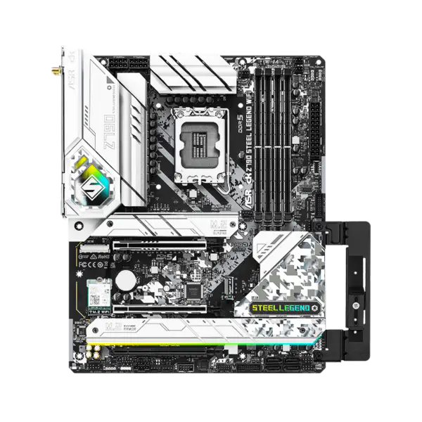 AsRock マザーボード Z790 Steel Legend Wifi6 Ddr5 メモリ Lga 1700 第 13 世代 Z790 Steel Legend Wifi6 13600k 13700k