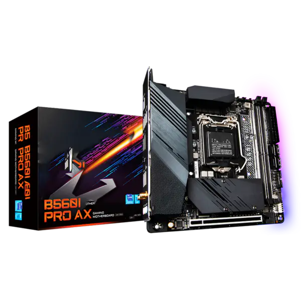 Ga B560 のマザーボード B560i Aorus Pro Ax のマザーボードはプロセッサとの 11700f11600kf10400f Intl B560 Lga 1200 のマザーボードを支えます
