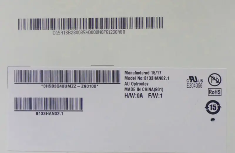 ASUS UX305 UX305FA UX305CA UX305LA 交換 Led 画面表示 B133HAN02.1