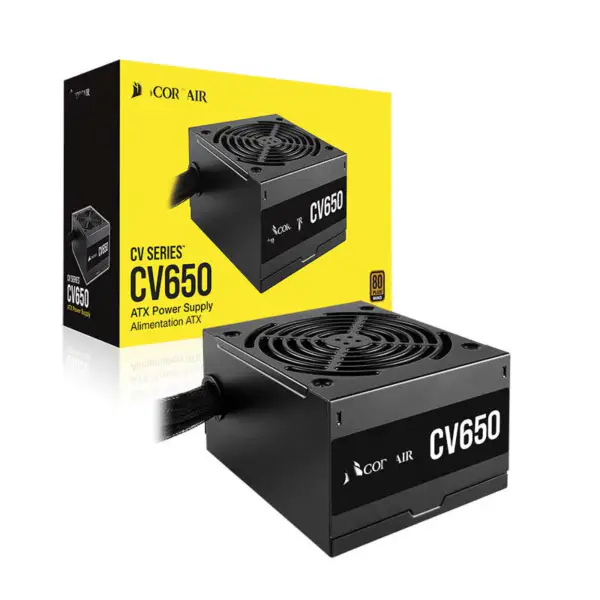 Cors の空気力 PC の電源 Cv650 650w Atx の高い発電の電源 80plus の低雑音ファン Rps0128