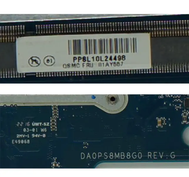 レノボのThinkpad 13のラップトップのマザーボードFRU 01AY547 01AY557 01AV598 SR2EY I5-6200U DDR3LのためのDA0PS8MB8G0