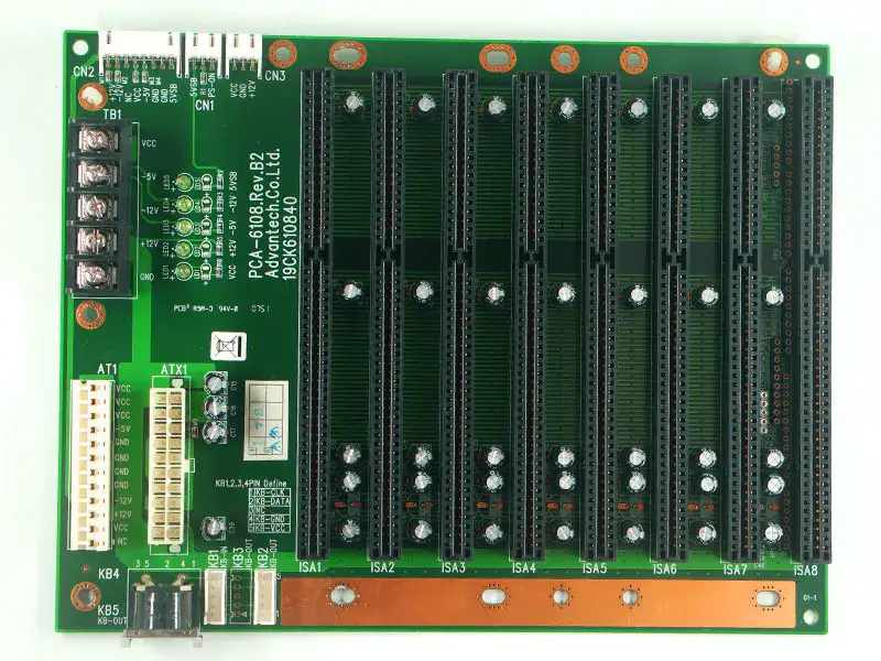 アドバンテック IPC-6608 PCA-6108 Rev.B2 8スロット産業用バックプレーン