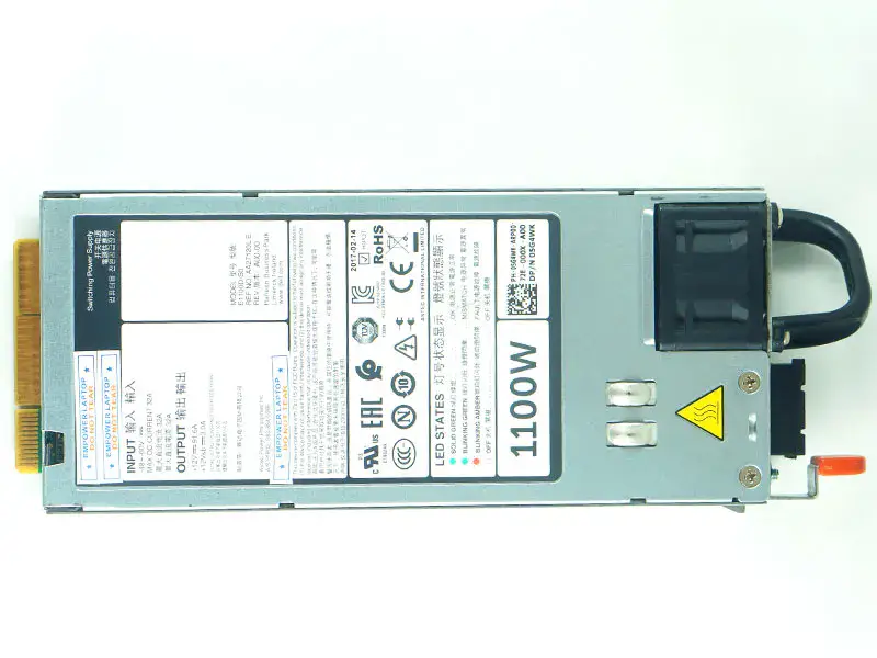 デルR620 R630 R720 R730XD R520 NX3200 1100W 5G4WK Y1MGX E1100D-S0のための1100W DC電源PSU