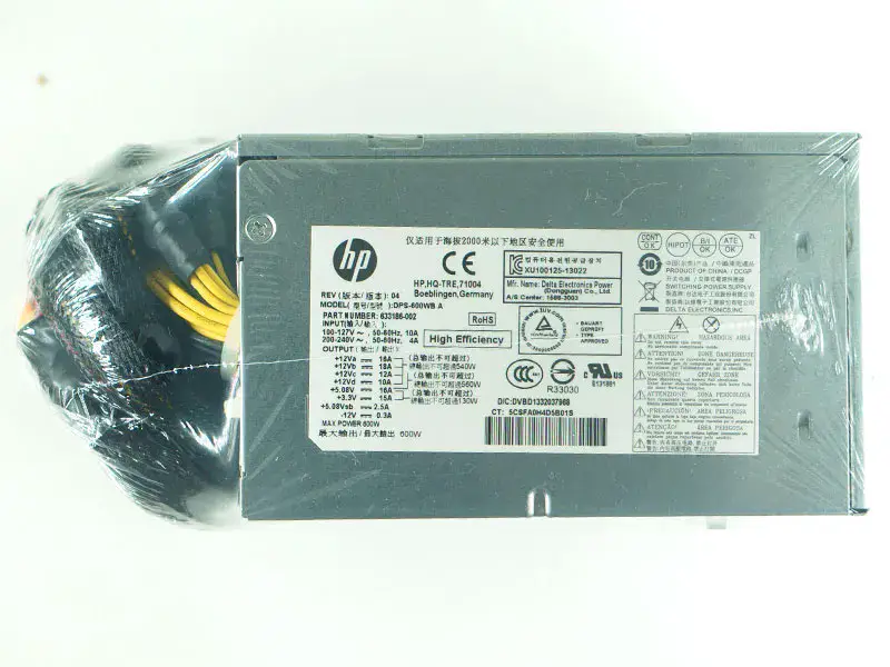 HP ENVY 810フェニックスh9-1400t CTO電源のための633186-002 DPS-600WB A 600W