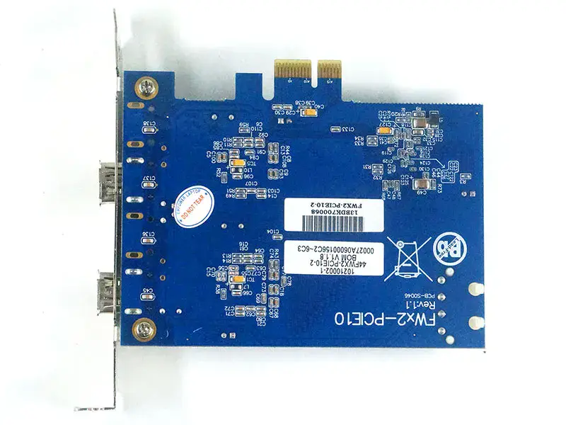FWX2-PCIE10 Rev: 1.1 FWX2-PCIE10-2 1394 キャプチャー・カード