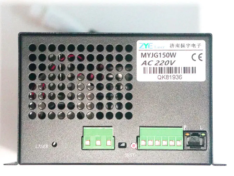 130-150W CO2レーザー彫刻切断機MYJG-150W用CO2レーザー電源