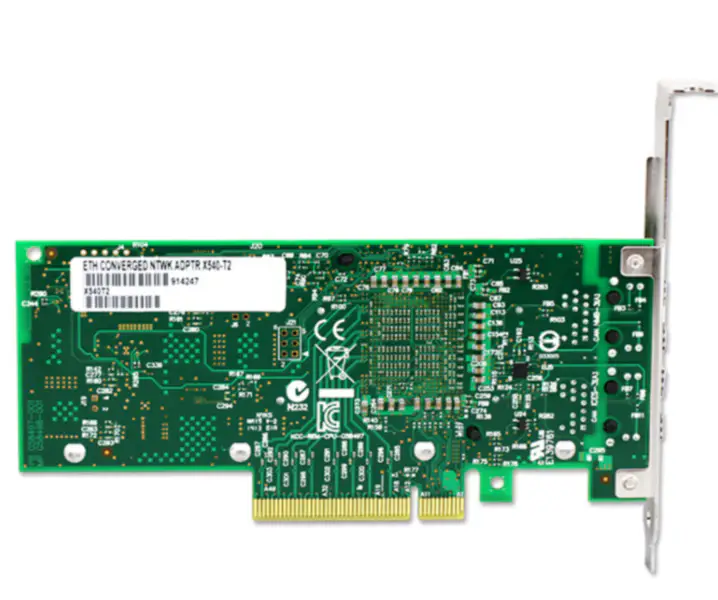 オリジナルIntel X520-T2 X540-T2 10Gps RJ45 PCI-E E10G42BTイーサネットコンバージドネットワークアダプタカード