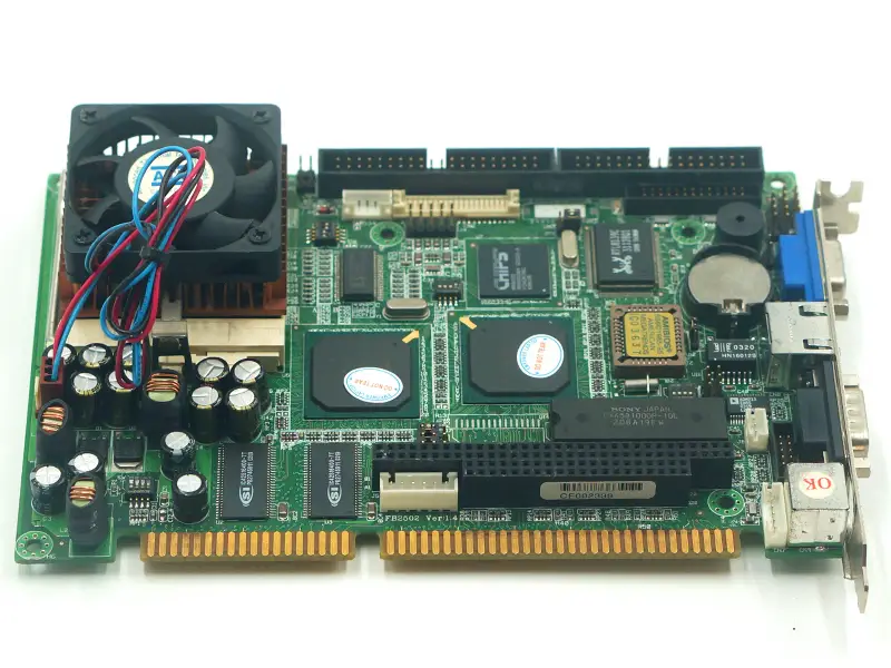 FB2502 VER:1.4 CPUとFAN搭載マザーボード