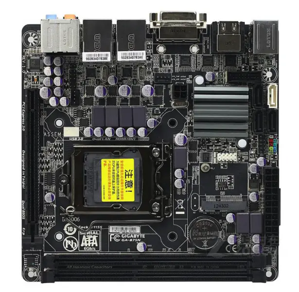 ギガバイトGA-B75Nマザーボード LGA 1155 DDR3