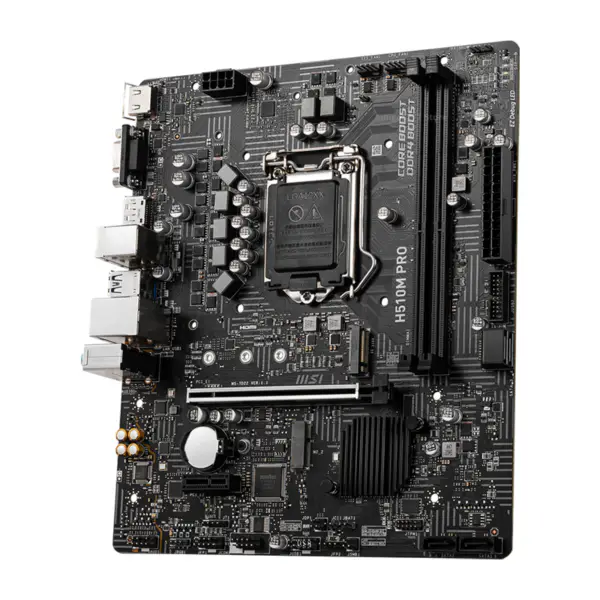 MSI H510M PROマザーボード PCI-E 4.0 DDR4 64GB SATA III Intel 11TH Gen Micro ATX USB3.2