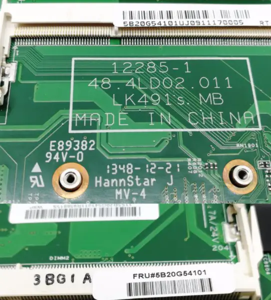SR1EF I5-4210U 12285-1 48.4LD02.011 のメインボード 2G が付いている Lenovo K4450 K4450A のラップトップのマザーボードのための FRU:5B20G54101
