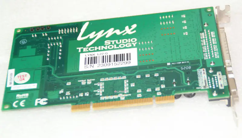 Lynx L22-G PCIサウンドカード - アナログ/デジタルインターフェース