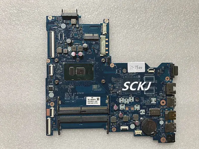 HP 15-AC 15-AY LA-D707P 909211-601 909211-001 i7-7500U マザーボード