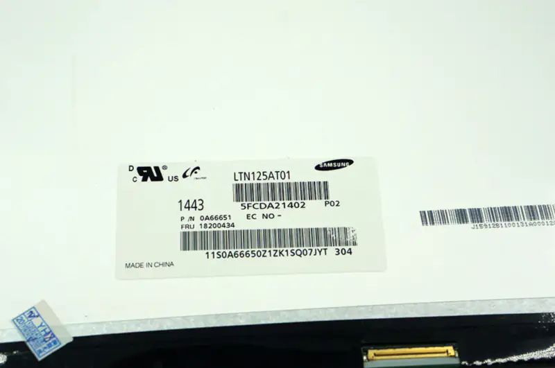 12.5 lenovo U260 U201 X220 X220I LCD スクリーン LCD のためのインチ LTN125AT01 B125XW01 V.0 LP125WH2 TLB1