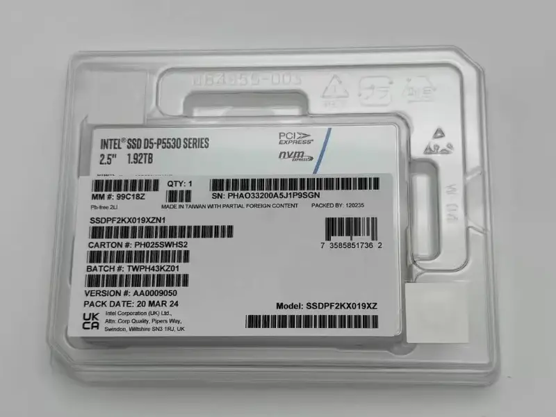 インテルP5530シリーズSSD