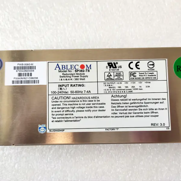 Ablecom PWS-0050-M SP382-TS スイッチング電源
