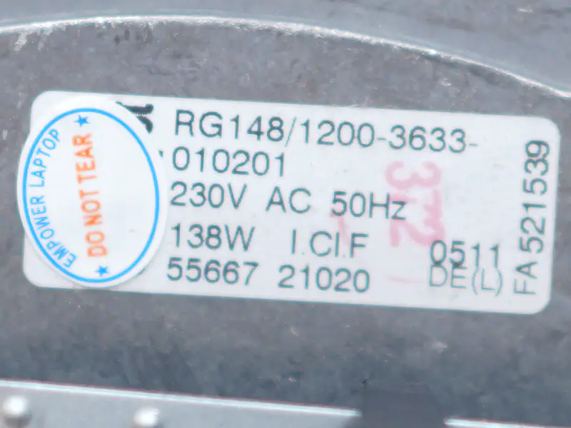 RG148/1200-3633-010201 ファン