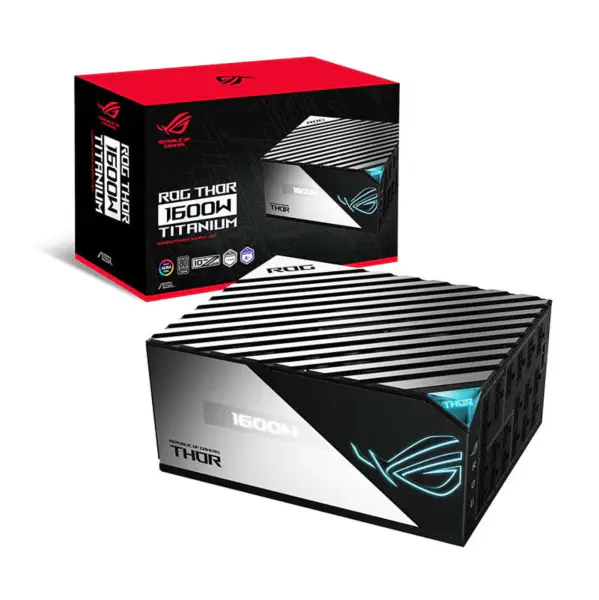 Asusの電源ユニットRog Thor 1600tゲーミングPsuコンピュータ電源サポートRtx 4090 4080 Rog-thor-1600t-ゲーミング