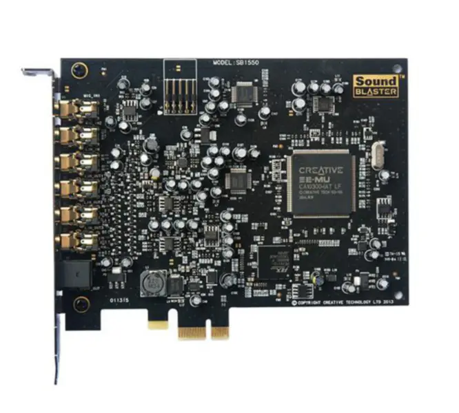 クリエイティブサウンドブラスターAudigy5 SB1550サウンドカードA5 7.1 PCI - E 1倍