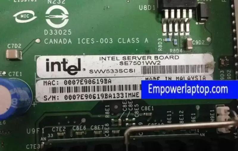 Intel SE7501WV2 デュアル320MSCSIカード、RAID Severマザーボード搭載