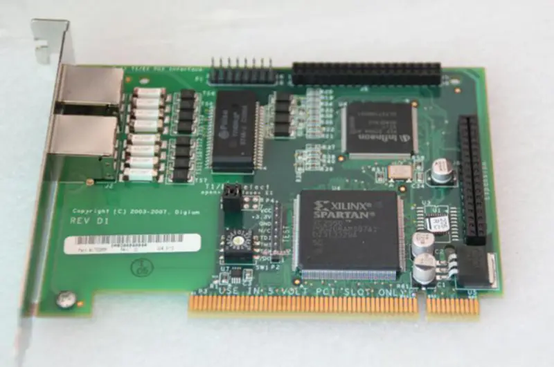 Digium Wildcard TE205P デュアルポートISDN PCIカード 産業用マザーボード