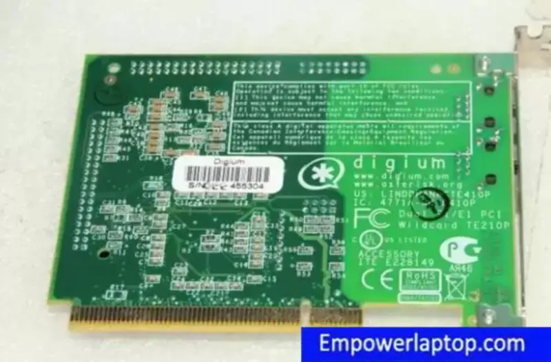 DIGIUM TE210P DUAI T1/E1 PCI インターフェース PCI ワイルドカード産業用マザーボード