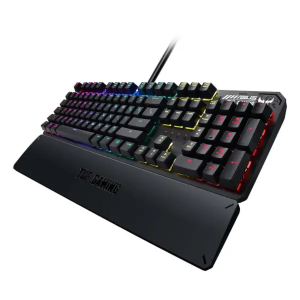 メカニカル キーボード Tuf Esports Spy Flying Fortress K3 有線ゲーム キーボード Rog バックライトと磁気吸引パームレスト Tuf K3