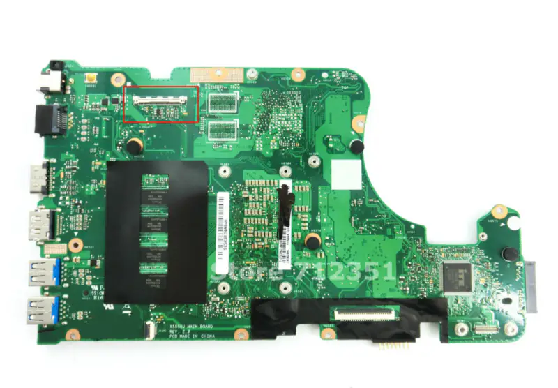 Asus X555UA 4GB RAM のマザーボード REV 2.0 ASUS X555 X555U のラップトップのため