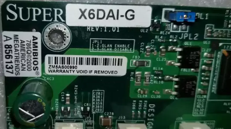 SuperMicro X6DAI-Gマザーボード Socket 604 デュアルXeon 800 FSB