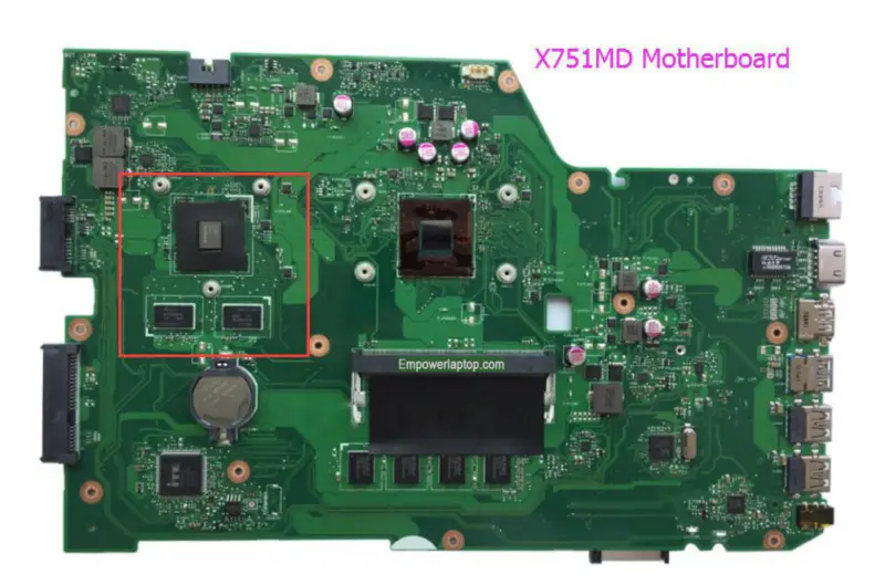Asus X751M X751MD REV2.0マザーボード