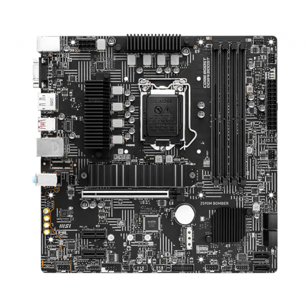 MSI Z590M BOMBERマザーボード LGA1200 Z590 DDR4 128GB Micro ATX