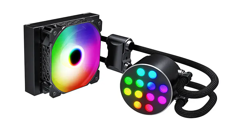 Sama 120mm のラジエーターの虹 Pc Para Cpu Rgb の液体のクーラー ブロック コンピュータ Cpu 水クーラーおよび Pc Cpu のための冷却ファン システム