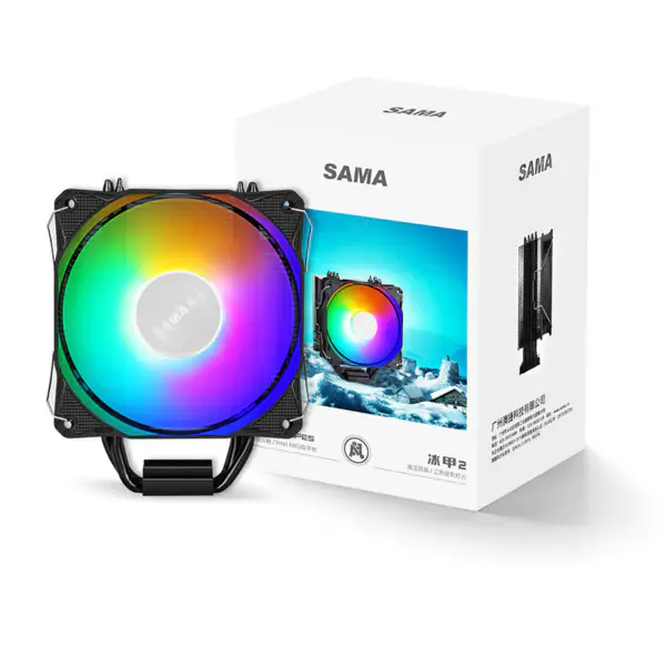 Sama 122*75*158mm 4 のヒートパイプ Cpu の空気クーラー Frgb Cpu のラジエーター