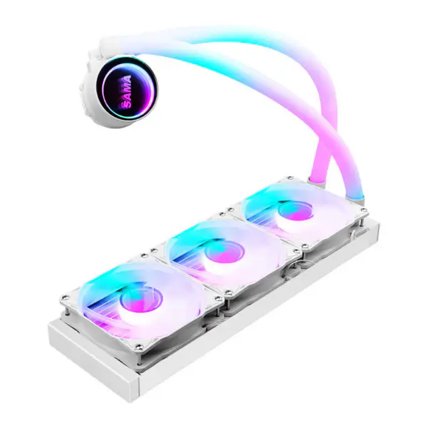 Pc の箱の冷却のための Sama 360 Lga1200 Lga1700 Lga 2011 の黒い Watercooling Pc のクーラー Watercoole Cpu の冷却水脱熱器システム