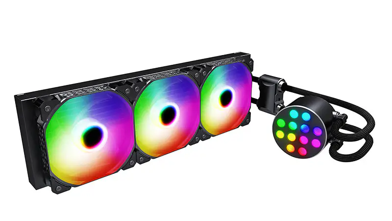 Sama 360mm 240mm 120mm はライトが付いている Cpu の水冷を統合しました