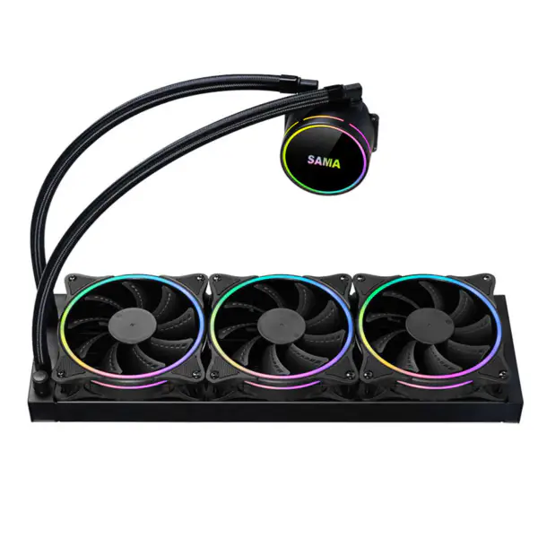 サマ 360 mm ラジエーター レインボー Pc パラ Cpu Rgb 液体クーラー ブロック コンピューター Cpu 水クーラー