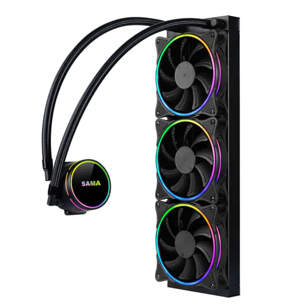 サマ 360 mm ラジエーター レインボー Pc パラ Cpu Rgb 液体クーラー ブロック コンピューター Cpu 水クーラー