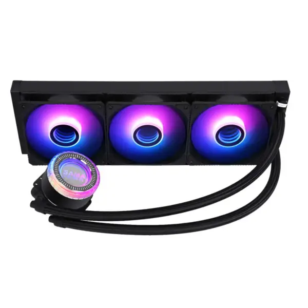 低雑音ポンプが付いている Sama 36cm Aio Cpu のクーラーのラジエーターの銅の表示水液体の冷却 Pc Cpu のクーラー Rgb の白熱