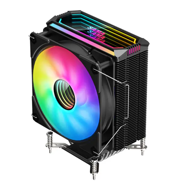 サマ 6 ヒート パイプ Cpu クーラー 4 ピン Rgb PC 静音インテル Lga 2011 775 1200 1150 1151 1155 X79 X99 Am3 Am4 Am5 Cpu 冷却ファン H