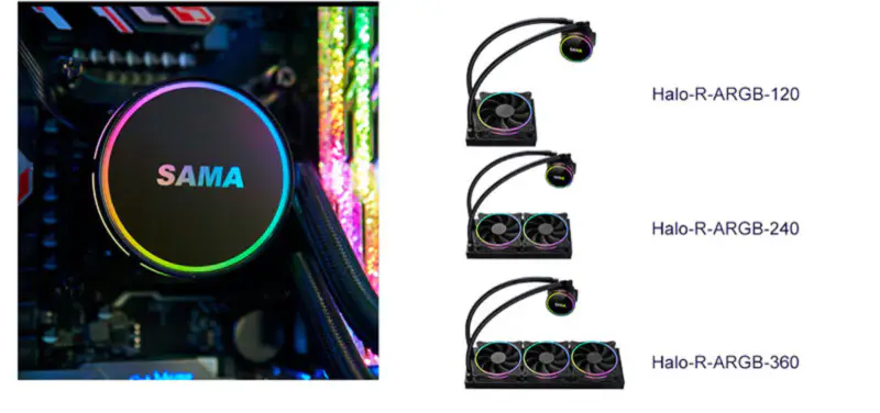 Sama Aio Cpu 240mm のラジエーターの脱熱器液体 Rgb のクーラー Cpu の水冷のラジエーター PC の賭博