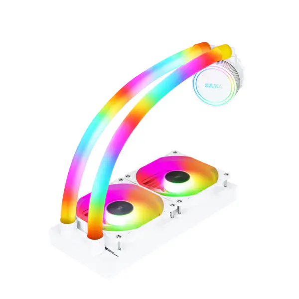 Sama Aio 液冷 240 mm Argb ファン ヒートシンク Pc 水冷