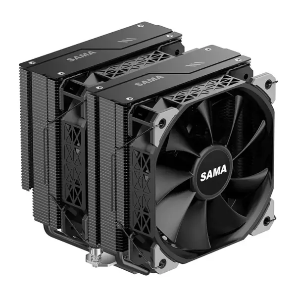 Sama Am4 Am5 Cpu の脱熱器クーラーの強い機能的なファンの倍ファンのクーラーの Cpu プロセッサーの冷却