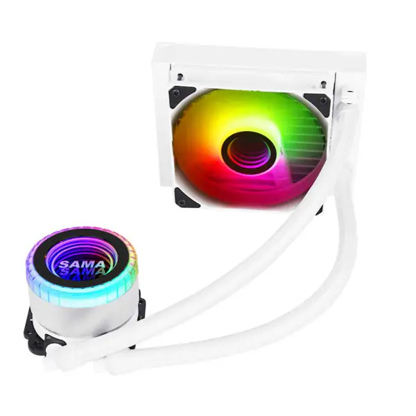 Sama Argb Coloful 120mm のラジエーターの白い PC Cpu 水クーラー