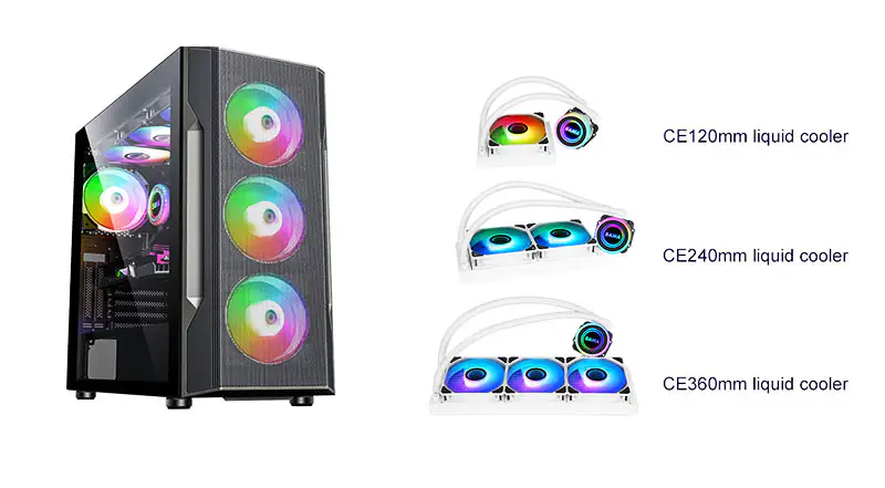 無限ミラーの設計の Sama カスタマイズ可能な Amd 240mm Aio Cpu の液体冷却水冷却装置のキット