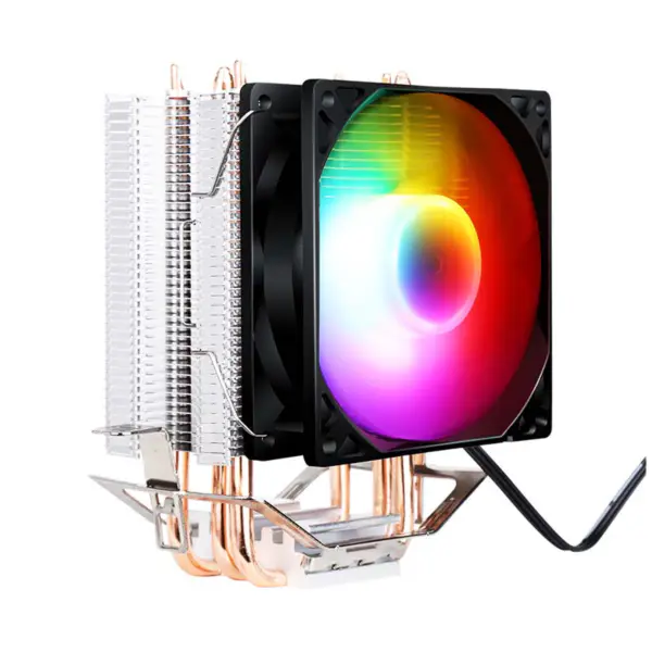 Sama のカスタマイズ可能なロゴ コンピュータの冷却ファン 5v 3pin Rgb の脱熱器 PC Intel Amd Cpu の空気クーラー 3 ヒートパイプ 40000h Cpu のクーラー